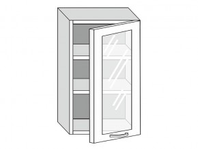 19.50.3 Шкаф настенный (h=913) на 500мм с 1-ой стекл. дверцей в Касли - kasli.magazinmebel.ru | фото