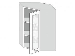19.60.3у Шкаф настенный (h=913) угловой на 600мм со стекл. дверцей в Касли - kasli.magazinmebel.ru | фото
