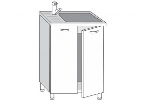 2.60.2м Шкаф-стол на 600мм под врезную мойку с 2-мя дверцами в Касли - kasli.magazinmebel.ru | фото