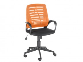 Кресло оператора Ирис стандарт оранжевый/черный в Касли - kasli.magazinmebel.ru | фото