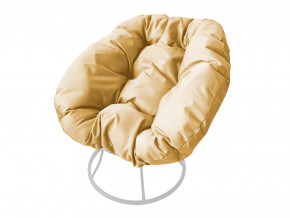 Кресло Пончик без ротанга бежевая подушка в Касли - kasli.magazinmebel.ru | фото