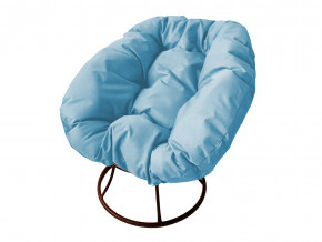 Кресло Пончик без ротанга голубая подушка в Касли - kasli.magazinmebel.ru | фото