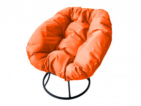 Кресло Пончик без ротанга оранжевая подушка в Касли - kasli.magazinmebel.ru | фото