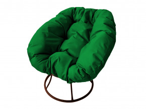 Кресло Пончик без ротанга зелёная подушка в Касли - kasli.magazinmebel.ru | фото