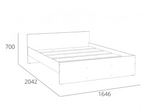 Кровать 1600 НМ 011.53 Симпл Белый Фасадный в Касли - kasli.magazinmebel.ru | фото - изображение 4