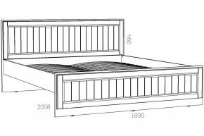 Кровать 1800 Оливия НМ 040.34-03 Х в Касли - kasli.magazinmebel.ru | фото - изображение 2