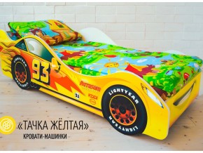 Кровать детская машина Тачка Желтая в Касли - kasli.magazinmebel.ru | фото