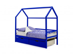 Кровать-домик Svogen с ящиками синий в Касли - kasli.magazinmebel.ru | фото