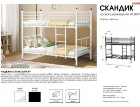 Кровать двухъярусная Скандик 42.20-01 в Касли - kasli.magazinmebel.ru | фото - изображение 2