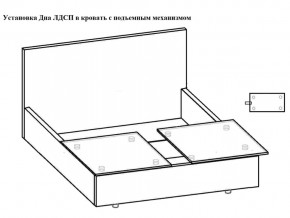 Кровать Феодосия норма 140 с механизмом подъема и дном ЛДСП в Касли - kasli.magazinmebel.ru | фото - изображение 5