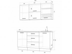 Кухонный гарнитур Флоренс Грин 1600 в Касли - kasli.magazinmebel.ru | фото - изображение 4