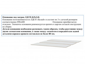 Основание из ЛДСП 0,9х2,0м в Касли - kasli.magazinmebel.ru | фото