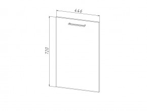 П 45 Комплект для посудомоечной машины 450 мм (цоколь + фасад) ЛДСП в Касли - kasli.magazinmebel.ru | фото