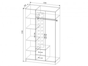 Шкаф Софи СШК1200.1 трехдверный в Касли - kasli.magazinmebel.ru | фото - изображение 2