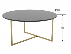 Стол журнальный Маджоре Glass черная Lacobel в Касли - kasli.magazinmebel.ru | фото - изображение 2
