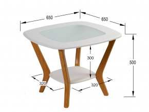 Стол журнальный Мельбурн Белый в Касли - kasli.magazinmebel.ru | фото - изображение 2